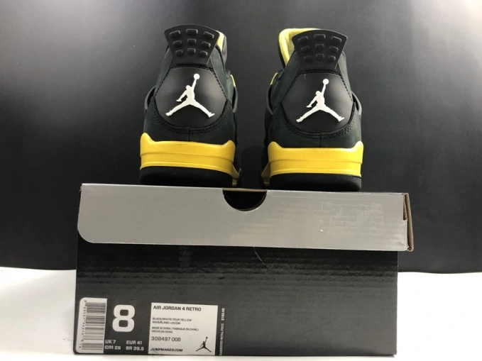 Rep TBK Retro 4 Thunder Jordan Air 308497-008 0706